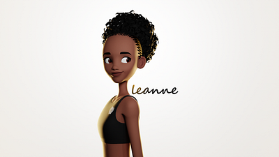Leanne 3d cartoon cartoon character character design female character girl stylised stylized toon