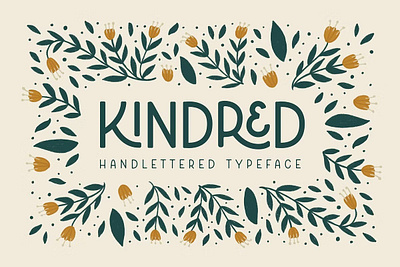 Kindred Handlettered Typeface hand lettering handmade type handwriting handwriting font handwritten handwritten font sans serif sans serif font sans serif handwritten sans serif typeface sans typeface uppercase