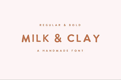 MILK & CLAY | handwritten sans serif all caps blog blogger blogger font chic classy display font femeinie feminine sans serif logo logo font magazine sans serif font stylish typeface