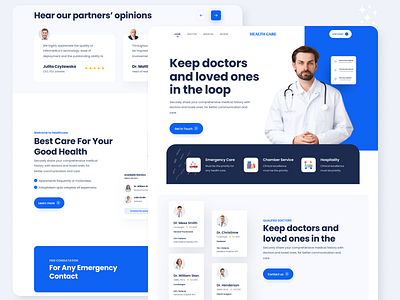 Healthcare Medical website 3d animation branding design graphic design health healthcare landing page landing page design logo medical medicine motion graphics saas ui ux website website design