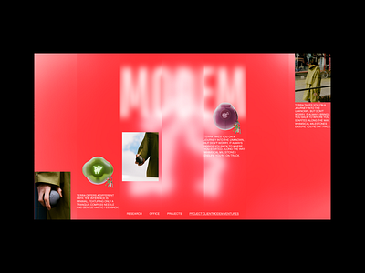 MODEM STUDIO | Project page branding concept design graphic design studio texture ui web webdesign