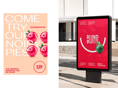 Rund&Bunt Posters melting smiley poster
