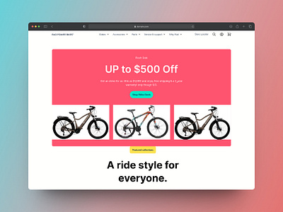 Bike landing page, ebike, website design, uiux, bicycle bicycle bike design ebike electric bike electric vehicle haibike homepage landing page layout product red colour landing page typography ui uidesign user experience user interface uxdesign website design wireframe