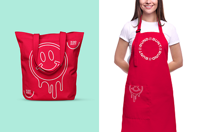 Rund&Bunt Branding chef apron melting smile tote bag