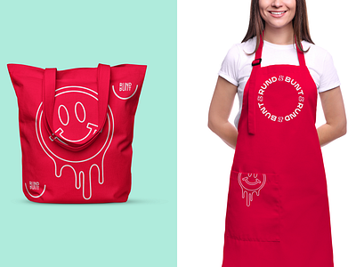 Rund&Bunt Branding chef apron melting smile tote bag