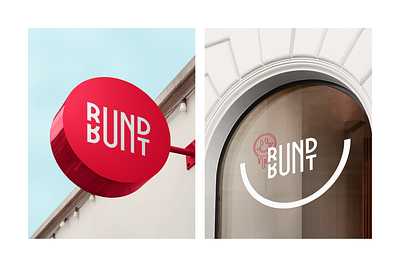Rund&Bunt Branding window branding window sign