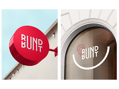 Rund&Bunt Branding window branding window sign