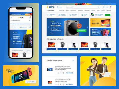 Zema.com brasil brazil e commerce ecommerce grid shop ui uidesign uxui website