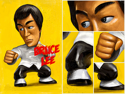 Bruce Lee brucelee design digital art graphic design illustration paint