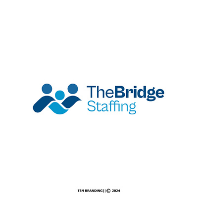 The Bridge Staffing Branding branding design graphic design illustration logo typography vector