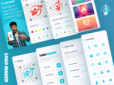 Logo Maker - Create Your Logo 🖋️ graphic design ui