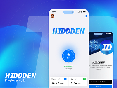 HIDDDEN - Private DNS ahi app apple dns ios mobile network smartphone swift ui ux vpn