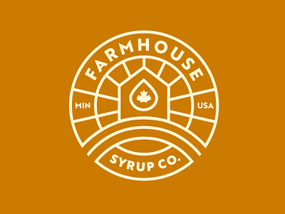 Farmhouse Syrup Co. Identity branding identity illustration logo maple maple syrup packaging syrup