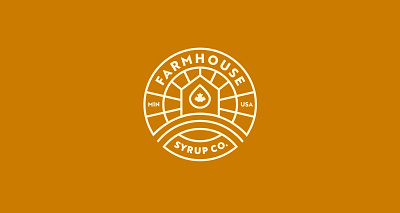 Farmhouse Syrup Co. Identity branding identity illustration logo maple maple syrup packaging syrup