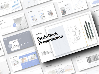 Business Pitch-Deck Minimal Presentation Demo branding businessstrategy corporatecommunication graphic design pitchdeck powerpoint presentationdesign professionalism