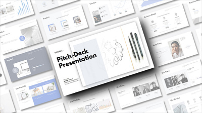 Business Pitch-Deck Minimal Presentation Demo branding businessstrategy corporatecommunication graphic design pitchdeck powerpoint presentationdesign professionalism