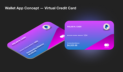 Wallet App — Virtual Credit Card banking finance isometric paypal virtual card wallet app