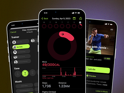 🏋️‍♂️Apple Fitness ui