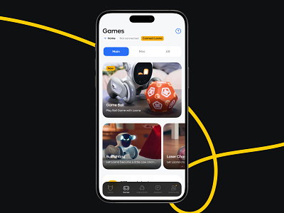 Loona Robot App app branding clean design flat games icons illustration interface logo mobile robot smart ui ux