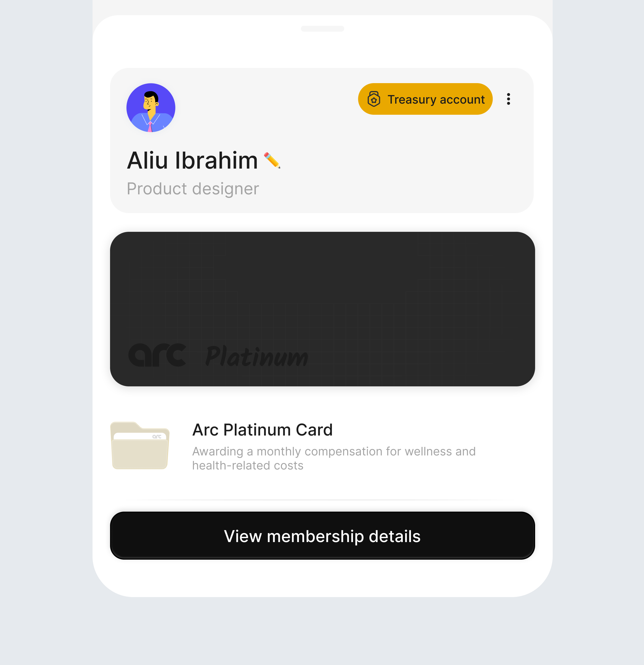 Membership details app branding design graphic design illustration logo membership mobile design profile typography ui ux vector