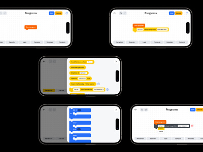 Loona Robot App app blockly branding clean design flat google illustration interface logo mobile program programming robot smart ui ux