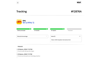 Tracking Item 📦 car card tracking item item tracking package package tracking tracking ui ui item