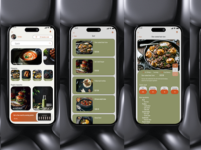 Restaurant Mobile App - Bento UI app bento bentoui food mobileapp restaurant rusticdesign ui uidesign