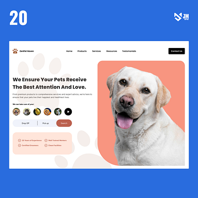 ZenPet Haven animals bird care cat design dog figma fur babies fur parent graphic design paw pet rabbit ui ui design ux ux design webdesigner website wellness