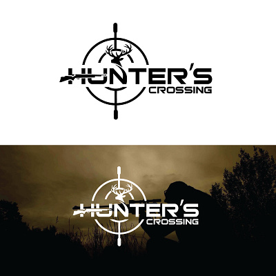 Hunting Logo Design brand branding clothing brand creative design graphic design illustration logo logo design