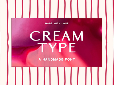 Cream Type Display Font branding design font logo font magazine font streetwear font typography ui y2k fonts