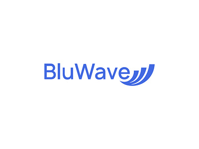 Minimal financial growth logo with waves. blue financial graphic design growth logo minimal modern waves