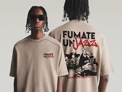 Diseño para Ropa Streetwear - Fúmate un Jazz Eddy Mugre diseño de polos graphic design ropa urbana streetwear urban urbano