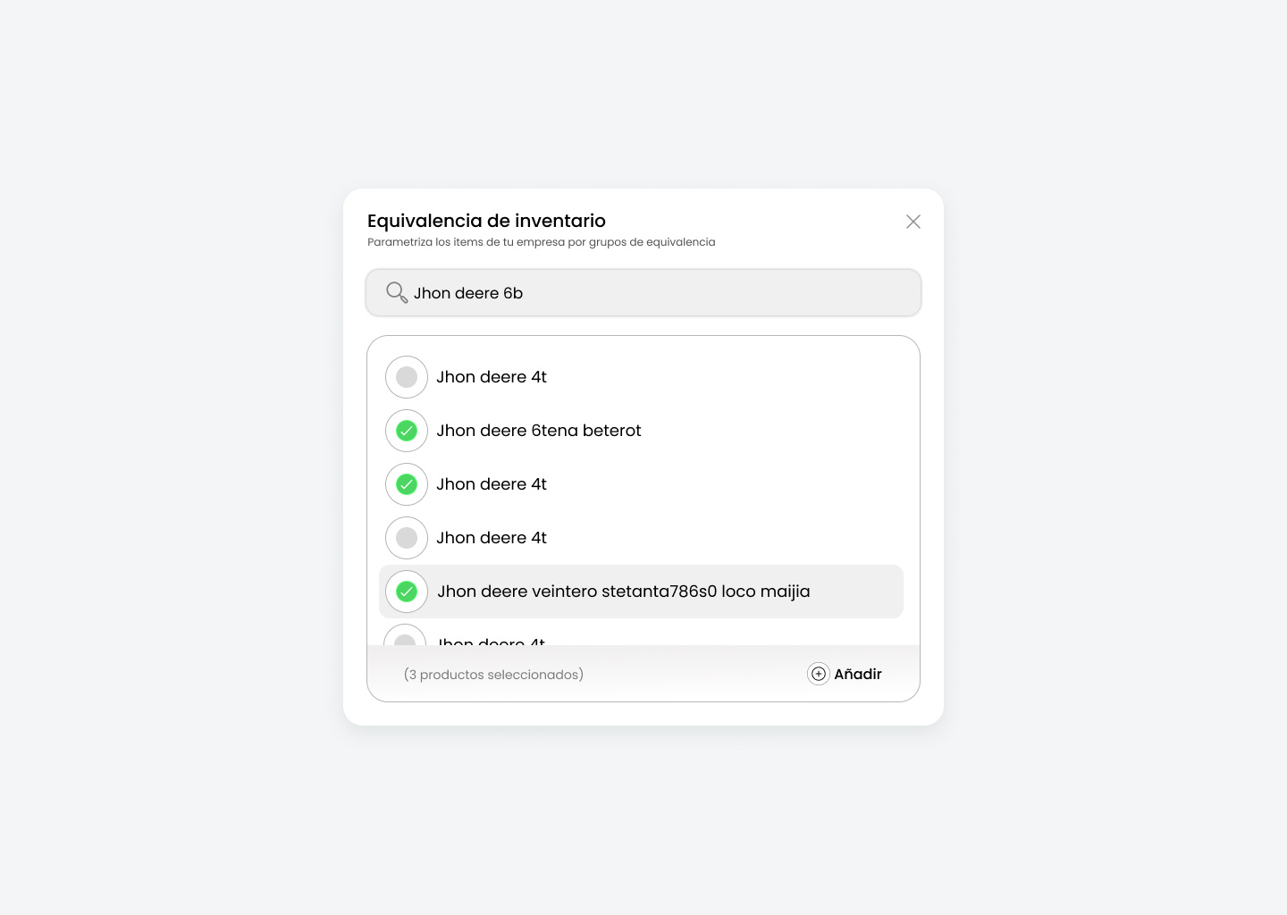 💬 Modal select results by Eddy Santiago on Dribbble