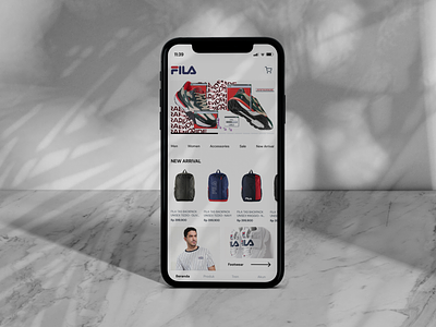 Fila Mobile App apps brand branding e commerce fila apps mobile ui ux