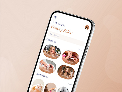 Beauty Salon App Design app app design beauty beauty salon booking cart cosmetics design e commerce ecommerce efatuix eftear makeup mobile app design product card shop srvices style ui ux