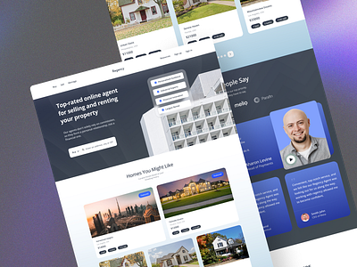 Real Estate Exploration art direction concept design elegant figma landing page modern real estate typography ui user experience ux visual design web web design website design