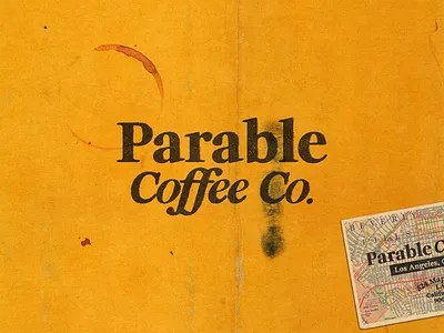 Parable Coffee Co. brand design brand identity branding cafe coffee coffee company coffee logo coffee shop design graphic design illustrator logo restaurant retro type typography vintage vintage branding vintage coffee vintage logo