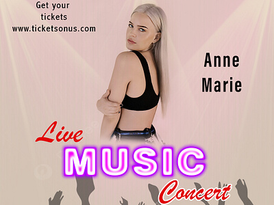 Music concert anne marie branding concert graphic design live music photoshop