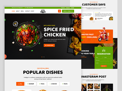 Food Website burger website chicken e commerce fast food fast food website food food delivary food web food website landing page resipe website restaurant restaurant website stack tranding food website trending ui website