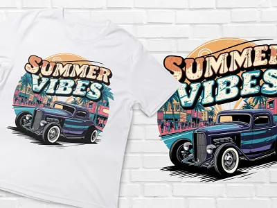 Summer T-shirt | T-shirt Design | Tee active shirt bulk tshrit creative creative design custom tshirt graphic graphic design graphic tshirt print summer summer design summer tshirt design summer tshrit summer vibes vintage vintage tshirt
