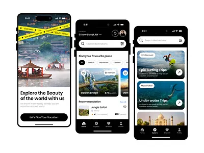 Travel Mobile App | Travel Booking App app app design app ui app ui design design mobile mobile app product design travel travel app travel app ui travel booking app ui uiux