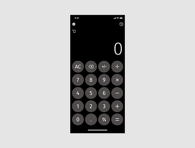 Calculator Smartphone Design. calculator smartphone ui ux