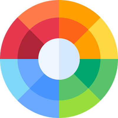 Logo concept for website about CSS Colors color wheel css logo