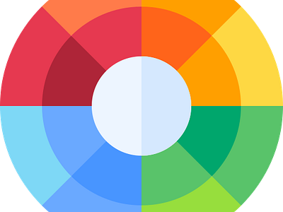 Logo concept for website about CSS Colors color wheel css logo