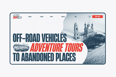Urban Jeep Tour animation branding travel ui