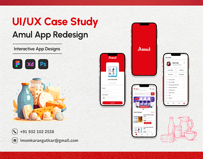 Amul App Redesign amul app concept amul app ui app design freelancing prototyping ui ui concept ui designs user interface design ux website design wireframing