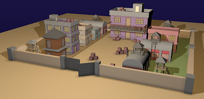 Small Village 3d animation graphic design