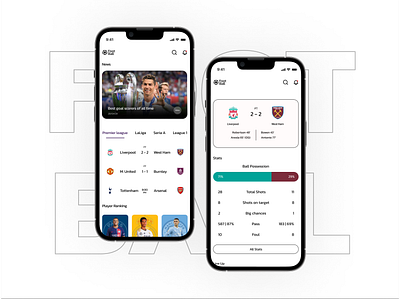 App - Football Live Score app design football livescore soccer ui ux