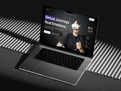 VR Headset Landing Page Design animation ar vr design arvr shop design agency work dotpixel agency homepage design landing page design metaverse website motion graphics product design product landing page saas landing page saas mobile app design technology virtual reality virtual world vr headset vr landing page vr shop