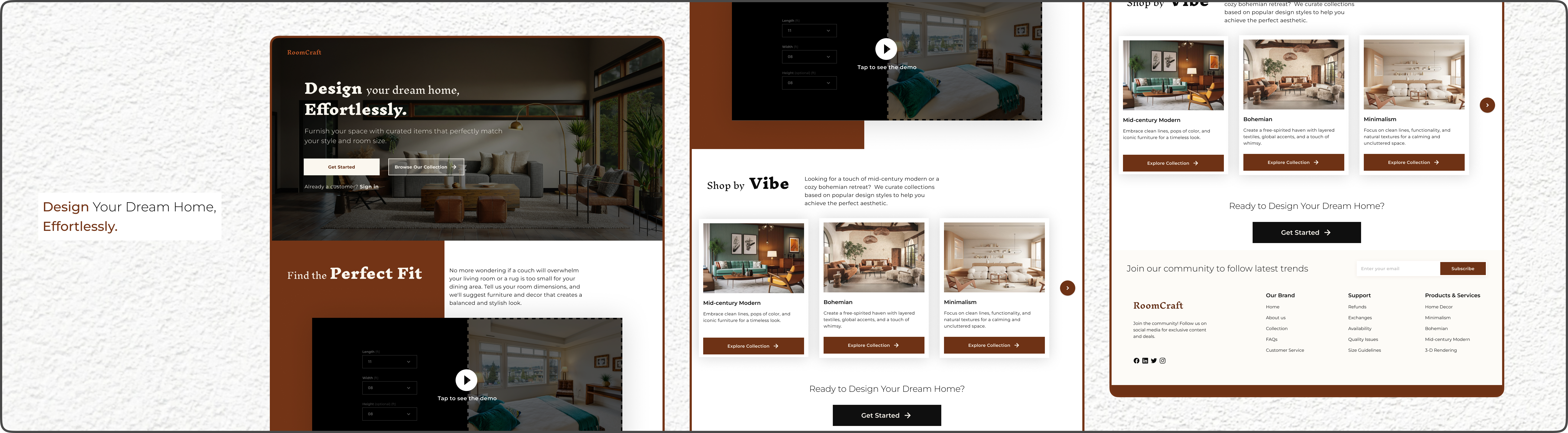 UI Challenge - Day 17 cleanui dailyui homedecorui landingpageui minimalism ui design uichallenge uiux userexperience uxdesign websiteui